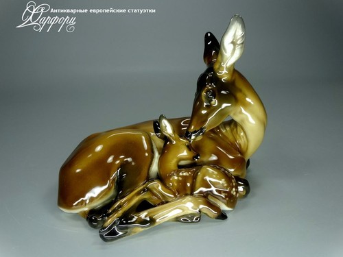 Купить фарфоровую статуэтку Rosenthal Олениха с олененком